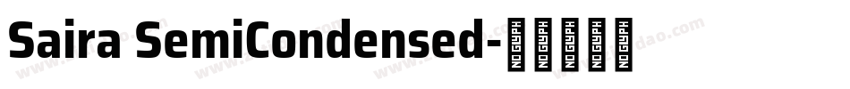 Saira SemiCondensed字体转换